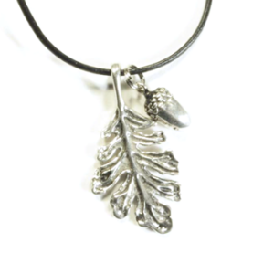 Lois-Wagner-Symbology-jewelry-Acorn-Oak-Leaf-Necklace