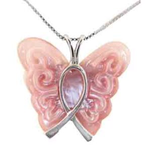 breast-cancer-awareness-ribbon-lois-wagner-butterfly-pink-shell-necklace