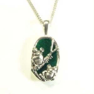   Frog Scenic Silhouette Necklace