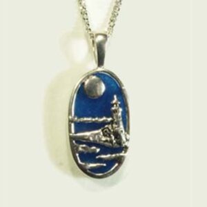 Lighthouse Scenic Silhouette Necklace