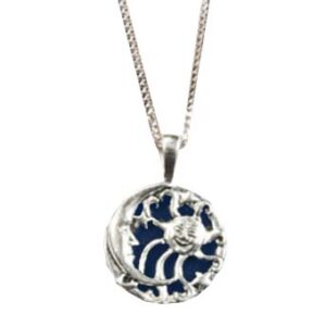 Celebrate the Sun and the Moon! The sun and moon represent balance, partnership and natures ying and yang of life. Set in classic black stone.